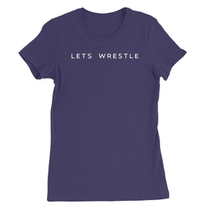Let's Wrestle Logo Women's Short Sleeve T-Shirt