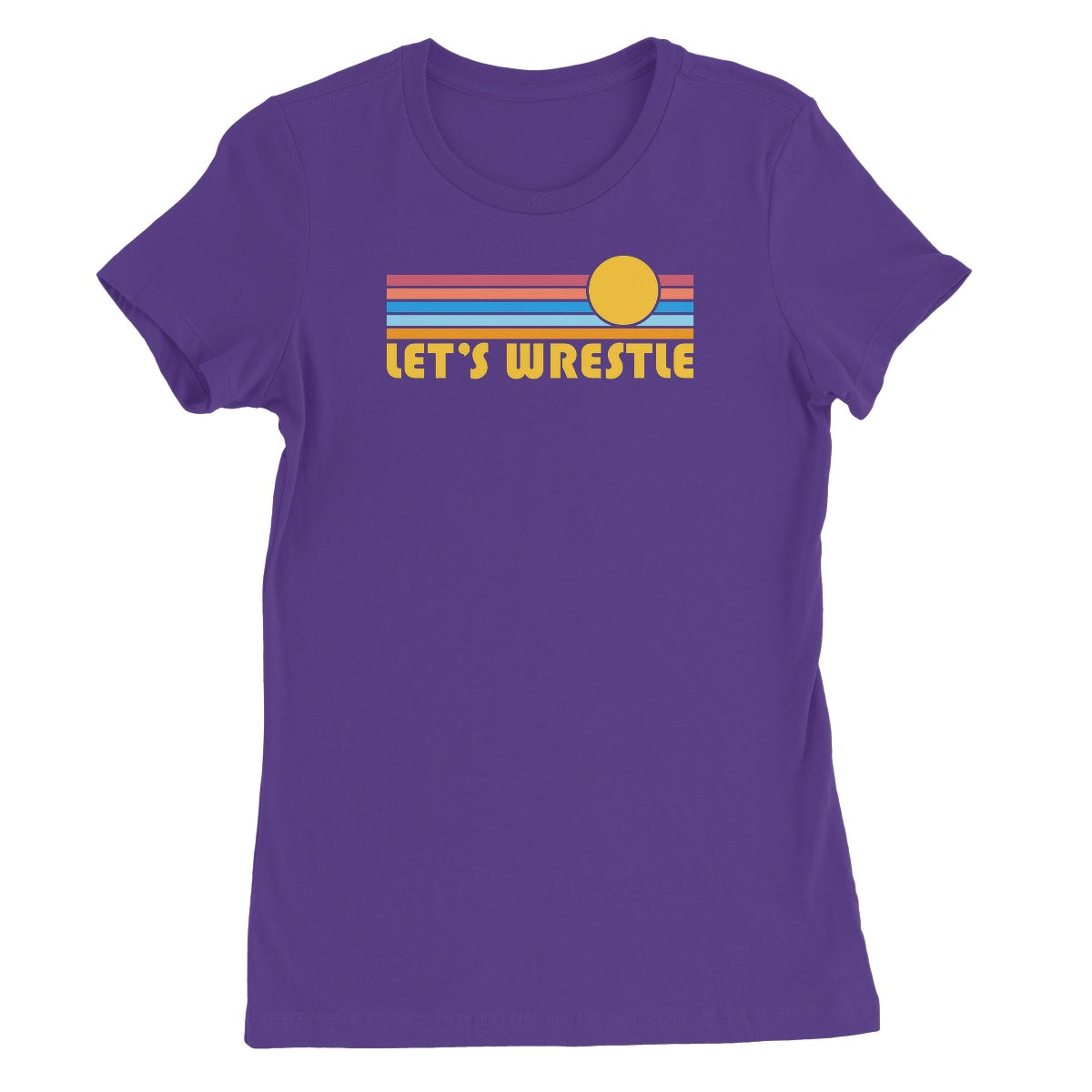 Let's Wrestle Summer Waves Women's Short Sleeve T-Shirt