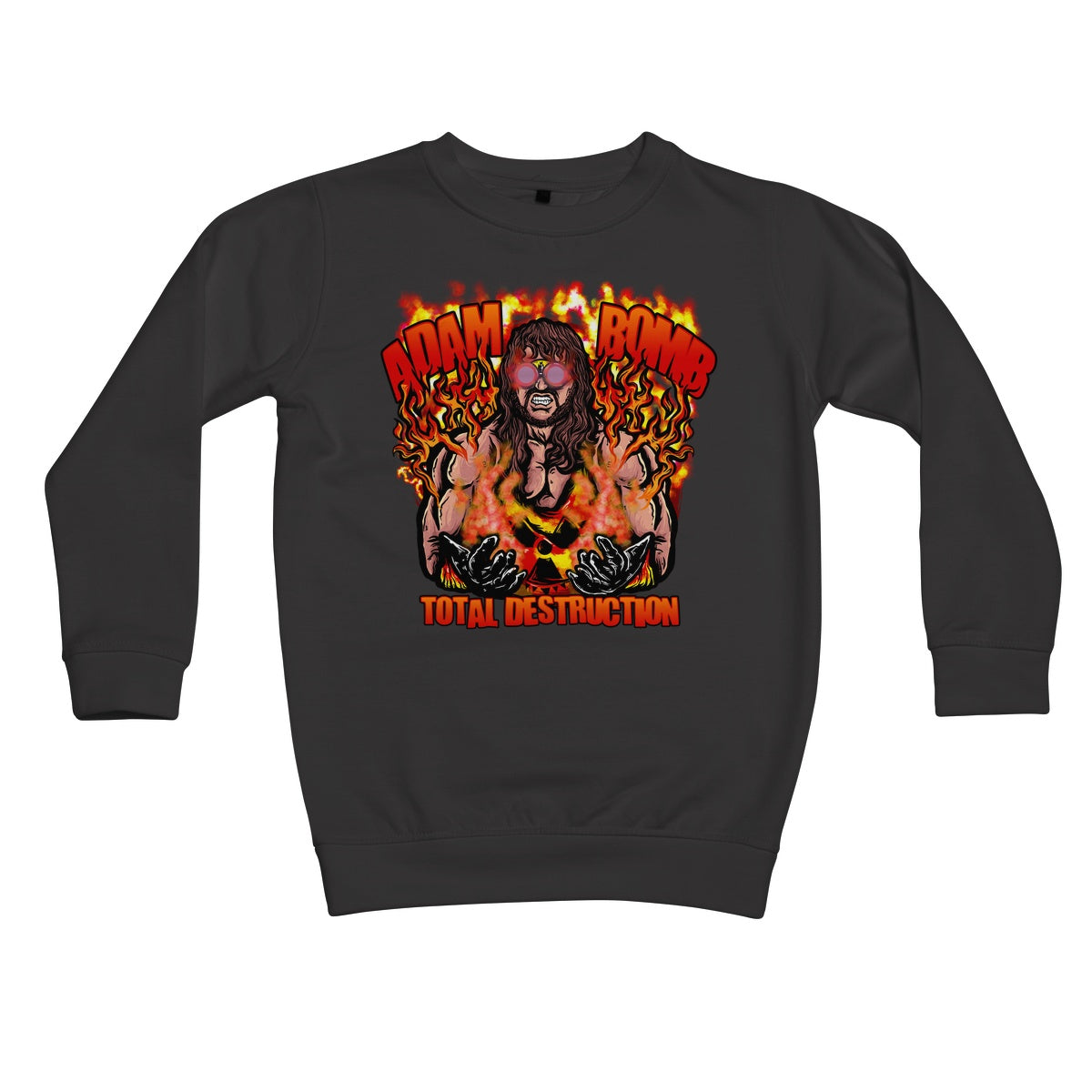Adam Bomb Flame Bomb Kids Sweatshirt