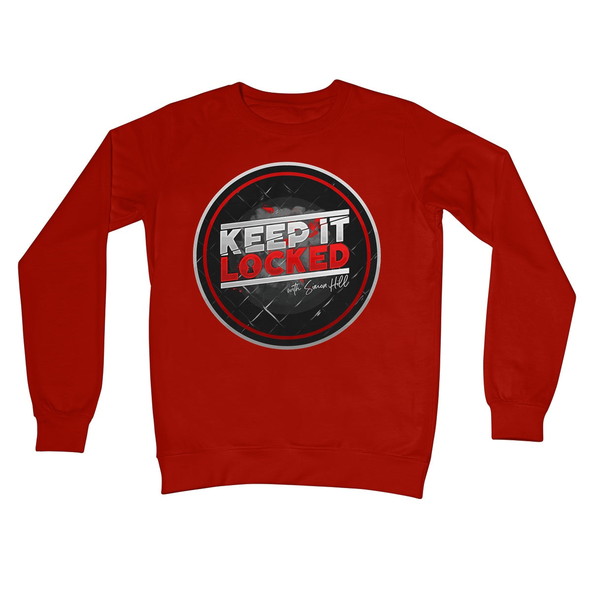 Simon Hill Keep It Locked Circle Logo V2 Crew Neck Sweatshirt