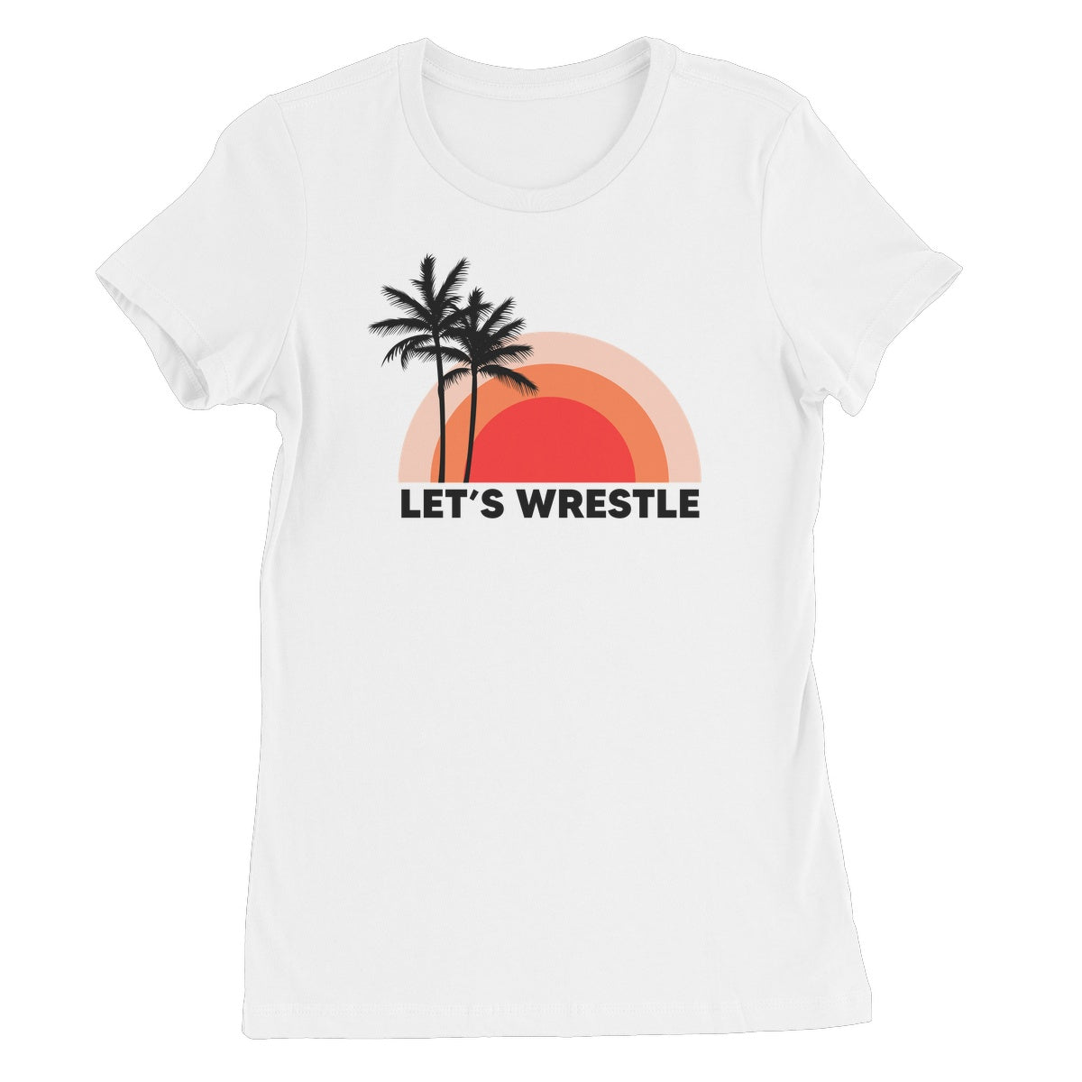 Let's Wrestle Palm Tree Breeze Women's Favourite T-Shirt