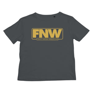 Fight! Nation Wrestling Gold Logo Kids T-Shirt