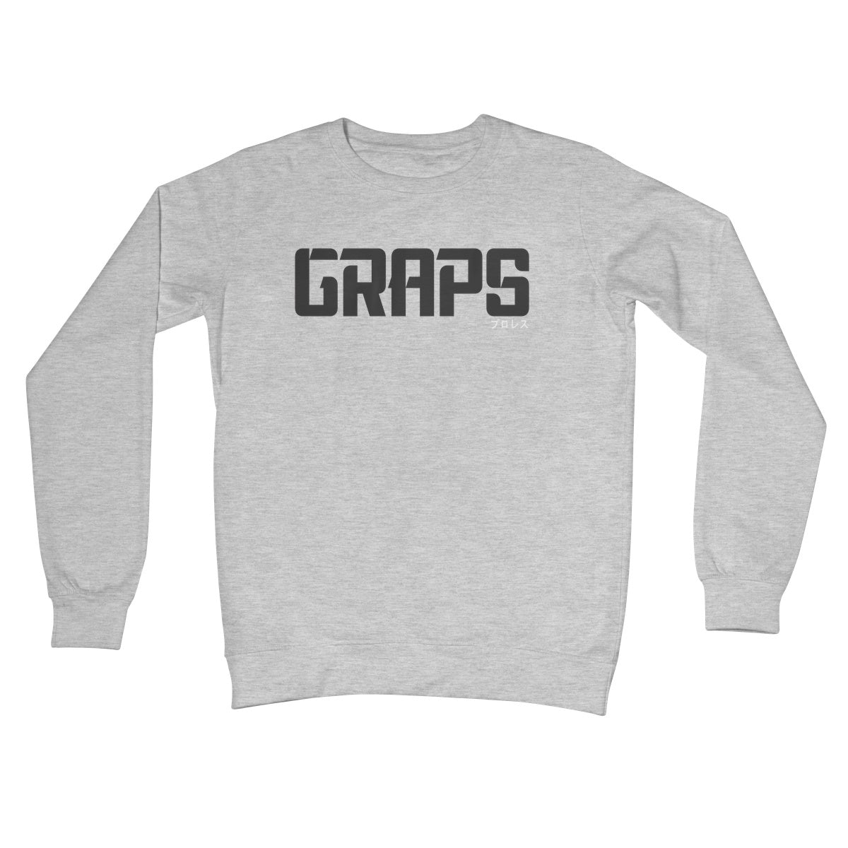 GRAPS - Grey/White Crew Neck Sweatshirt