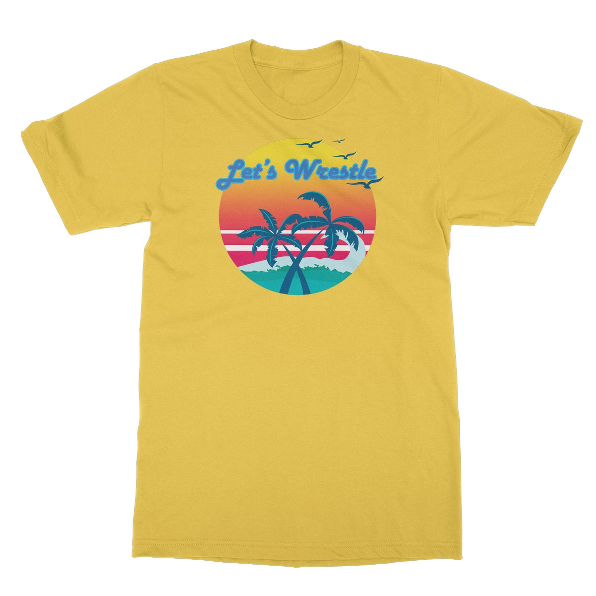 Let's Wrestle Tropical Heat Wave Softstyle T-Shirt