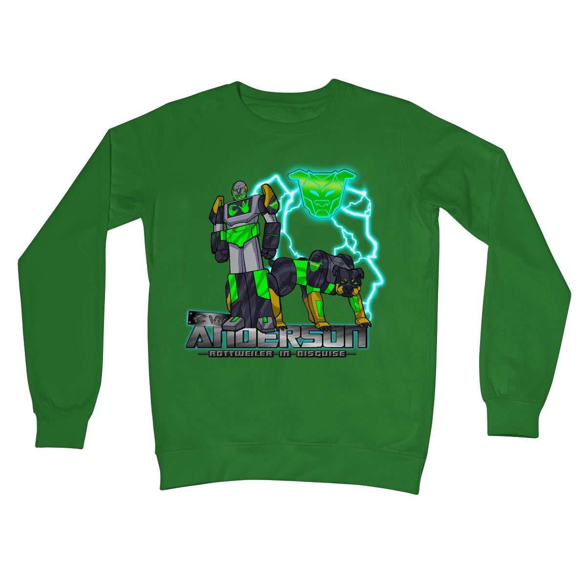 CW Anderson Rottweiler In Disguise  Crew Neck Sweatshirt