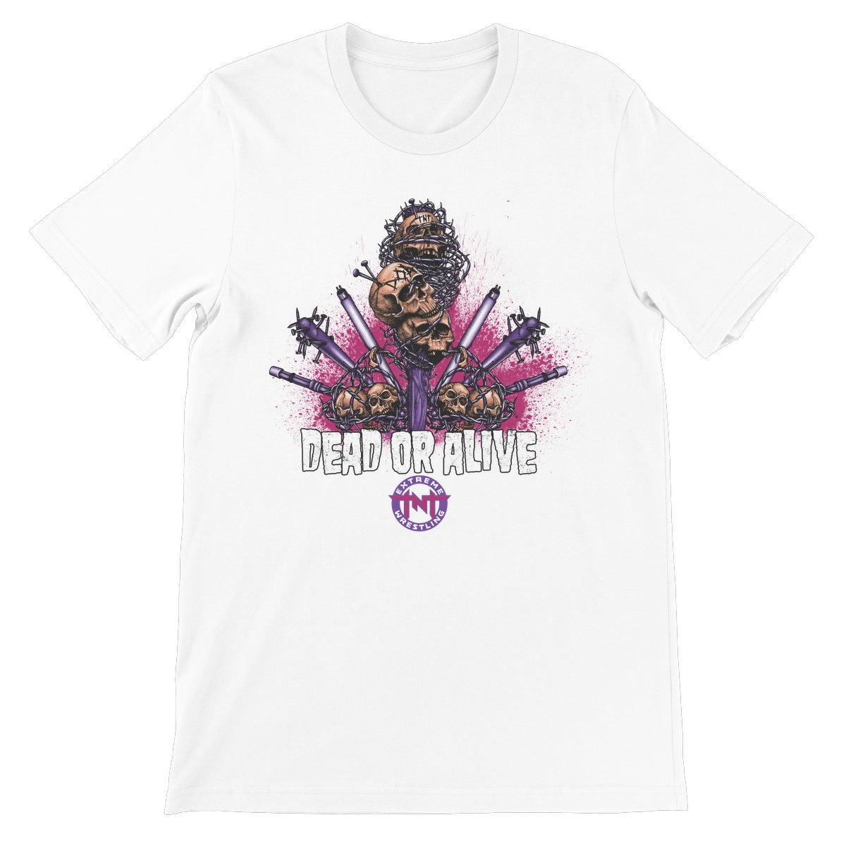 TNT Extreme Wrestling Dead Or Alive Unisex Short Sleeve T-Shirt