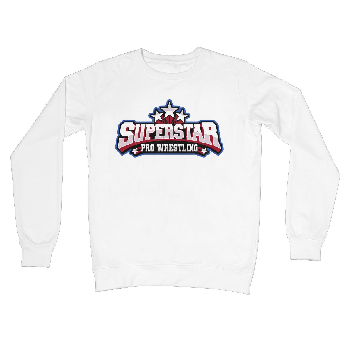 Superstar Pro Wrestling Logo Crew Neck Sweatshirt