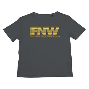 Fight! Nation Wrestling Gold Shade Logo Kids T-Shirt