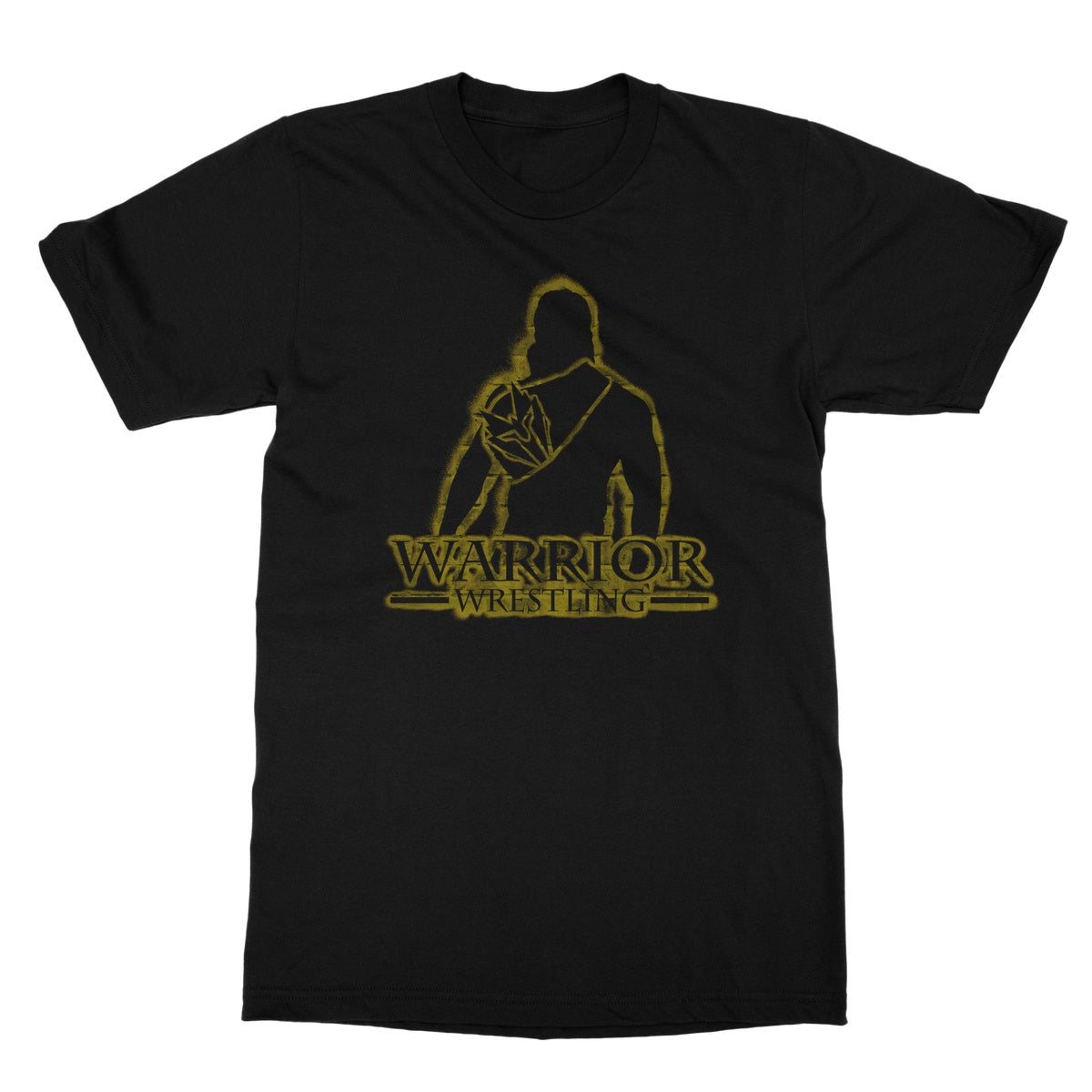 Warrior Wrestling The Champ Silhouette Black Softstyle T-Shirt