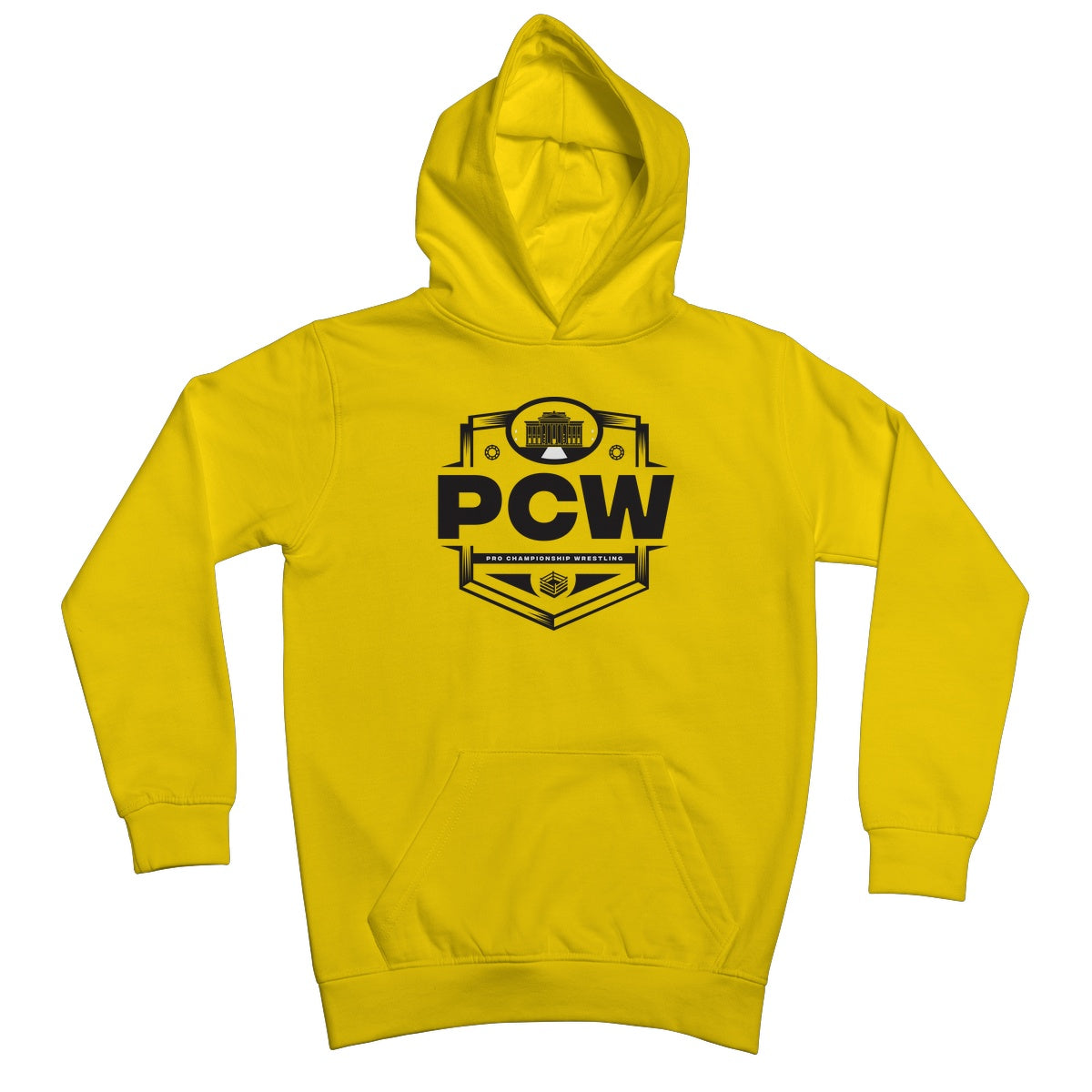 PCW UK Logo Black Kids Hoodie