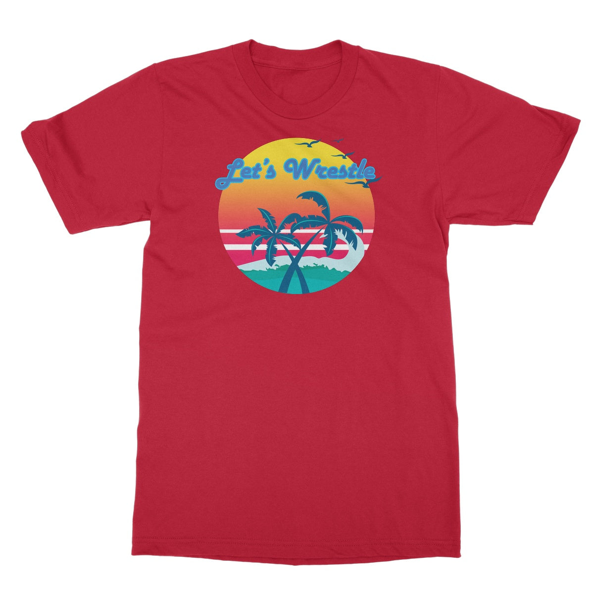 Let's Wrestle Tropical Heat Wave Softstyle T-Shirt