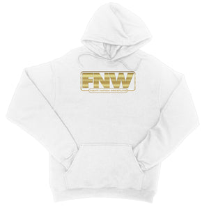 Fight! Nation Wrestling Gold Shade Logo College Hoodie