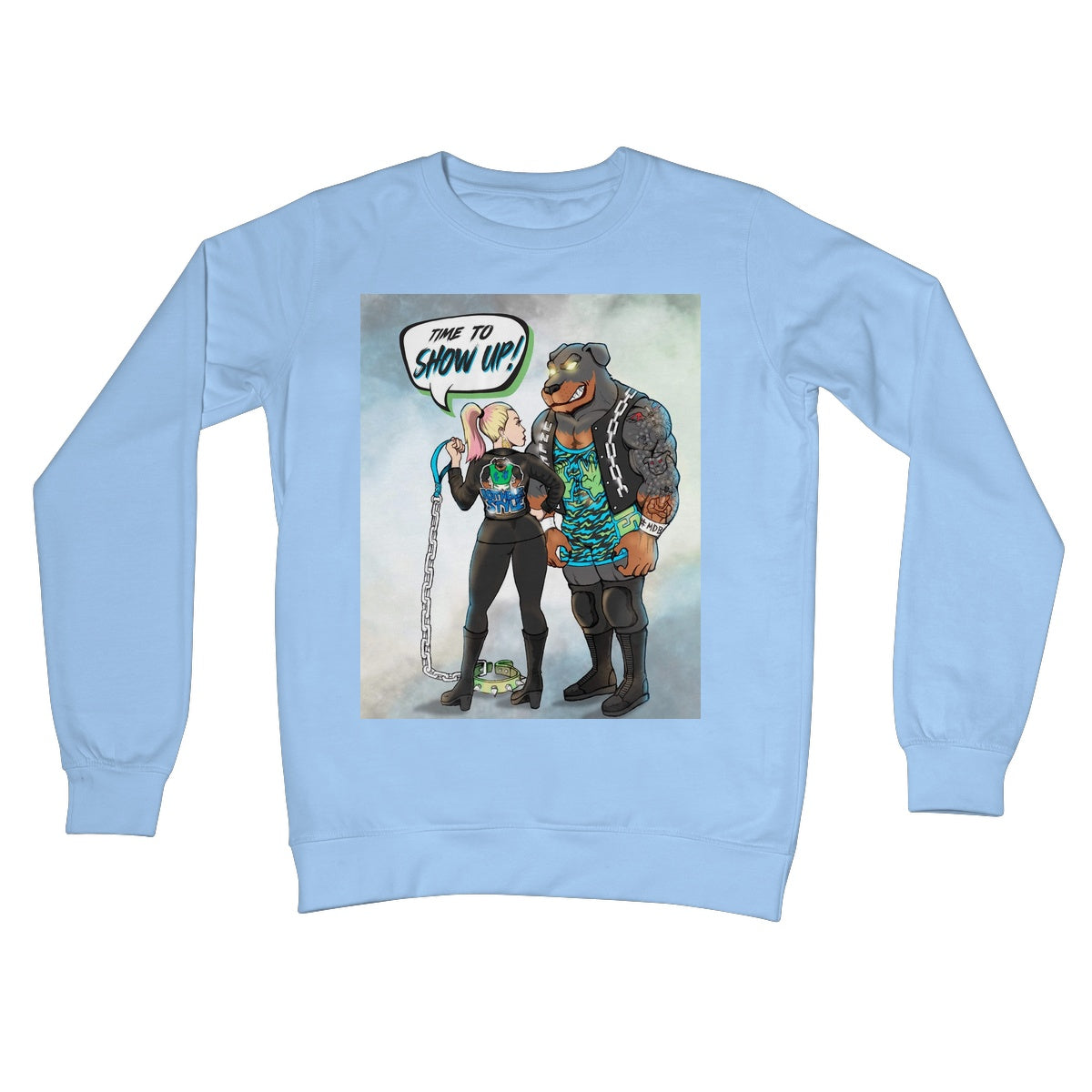 CW Anderson Time to show up Crew Neck Sweatshirt