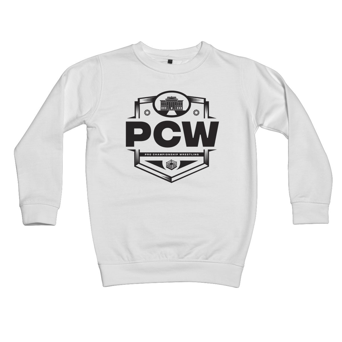 PCW UK Logo Black Kids Sweatshirt