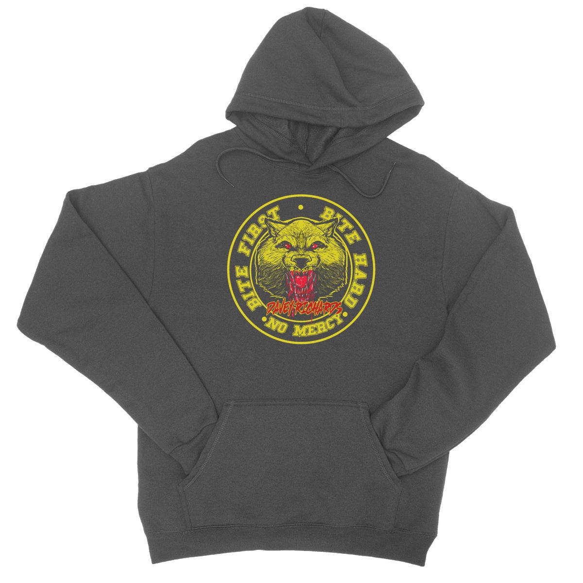 Davey Richards Bite First Black College Hoodie