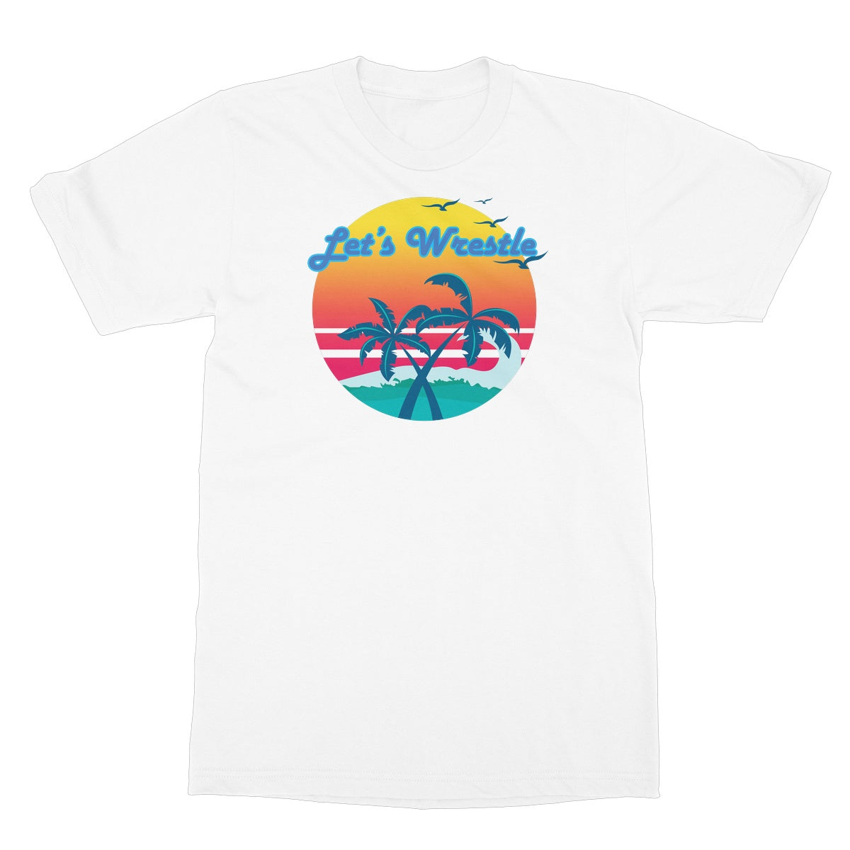 Let's Wrestle Tropical Heat Wave Softstyle T-Shirt