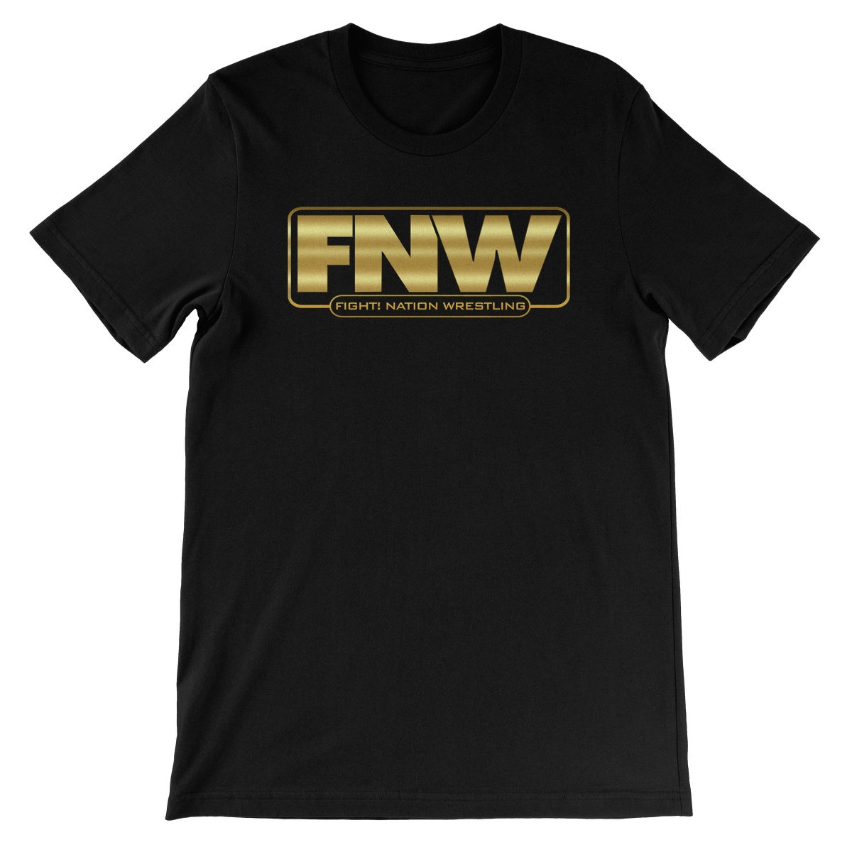 Fight! Nation Wrestling Gold Shade Logo Unisex Short Sleeve T-Shirt
