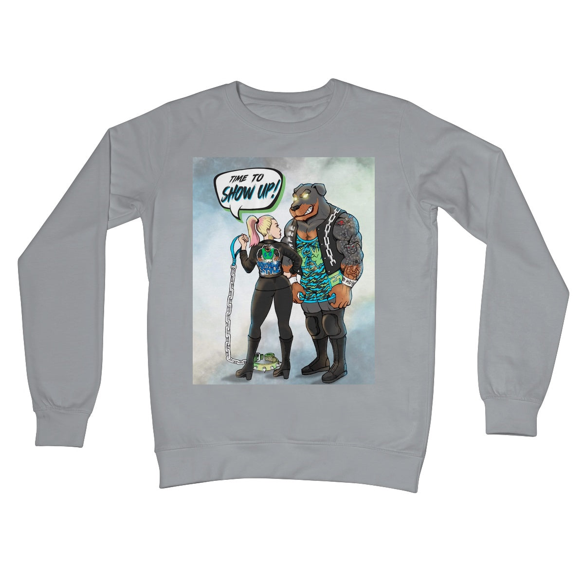 CW Anderson Time to show up Crew Neck Sweatshirt