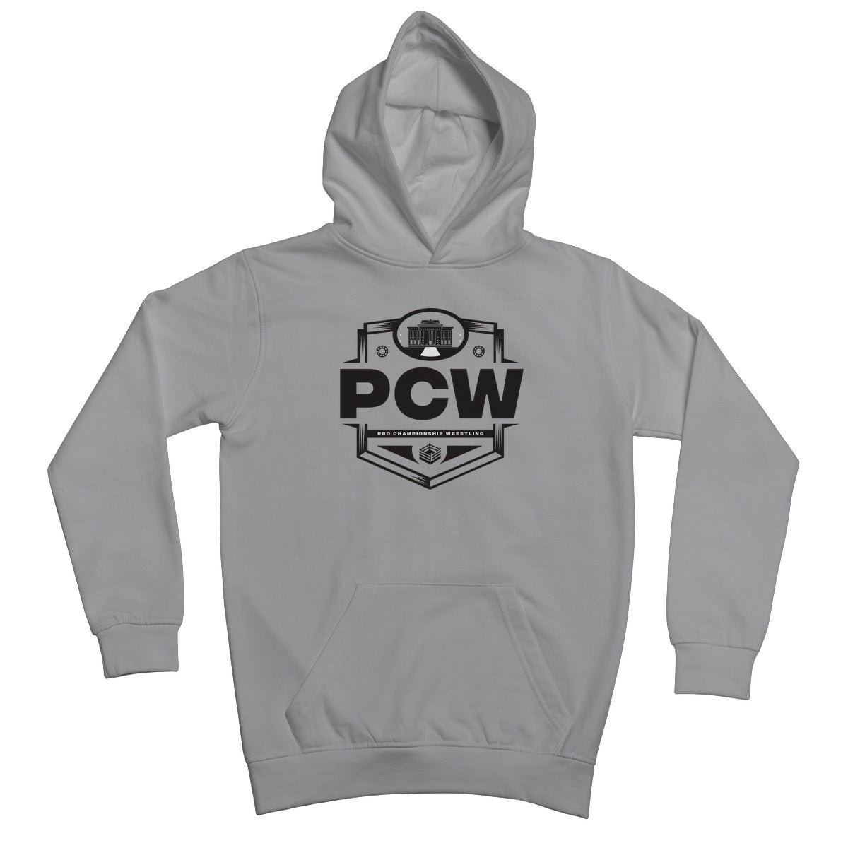 PCW UK Logo Black Kids Hoodie