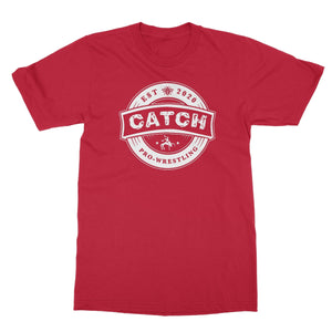 CATCH Pro-Wrestling Logo WHITE Softstyle T-Shirt