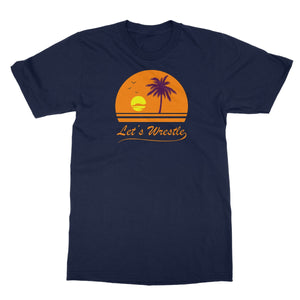 Let's Wrestle Sunset Softstyle T-Shirt
