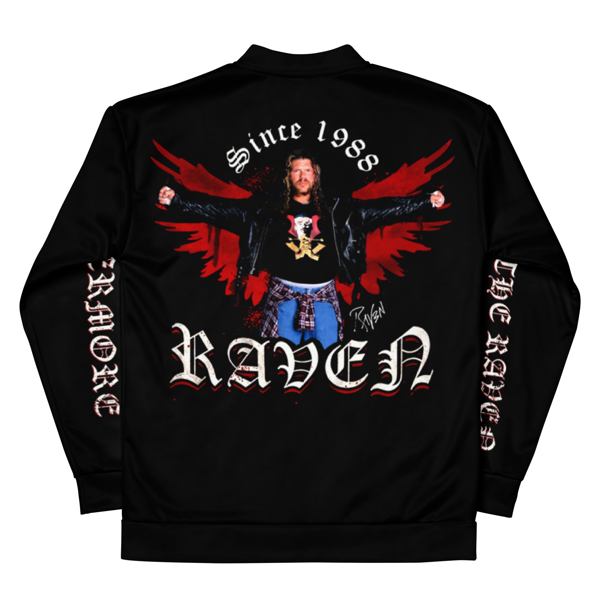 Raven Retro Unisex Bomber Jacket