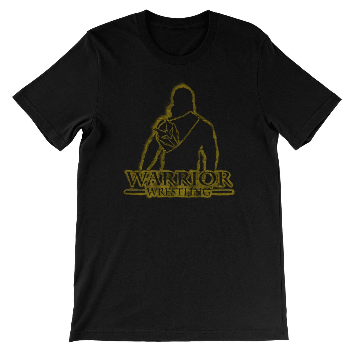 Warrior Wrestling The Champ Silhouette Black Unisex Short Sleeve T-Shirt