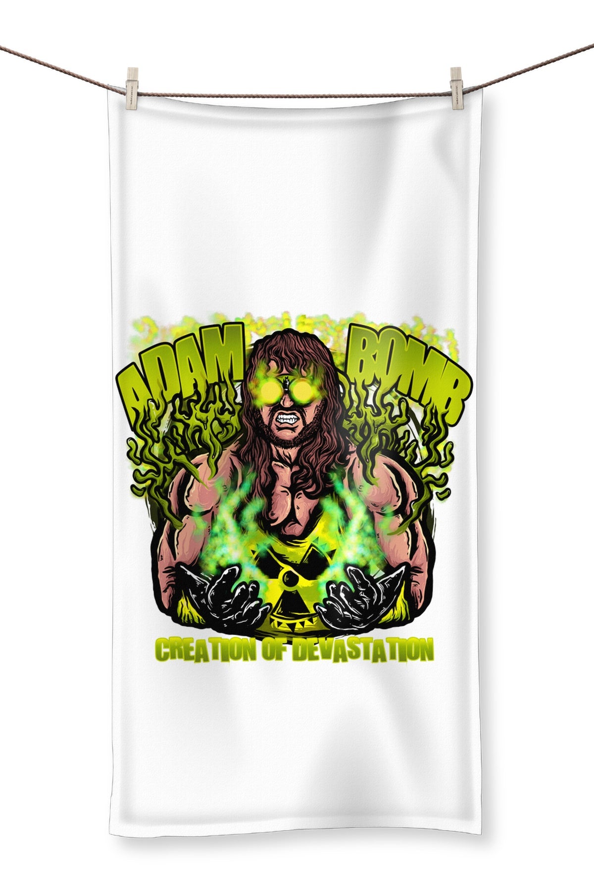 Adam Bomb Toxic Bomb Towel - WrestleMerchCentral