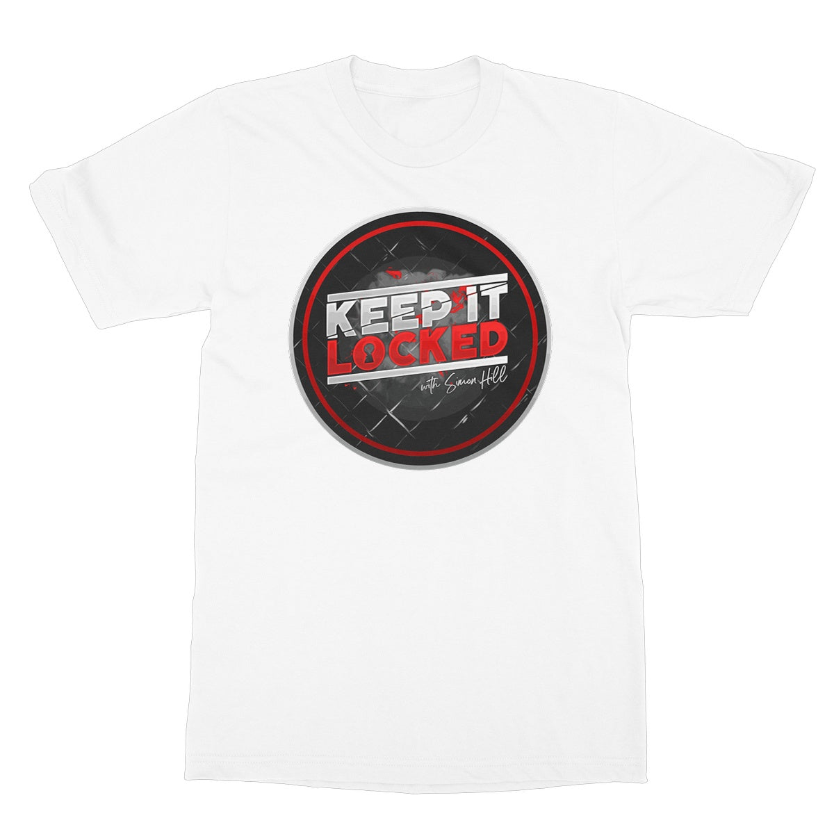 Simon Hill Keep It Locked Circle Logo V2 Softstyle T-Shirt