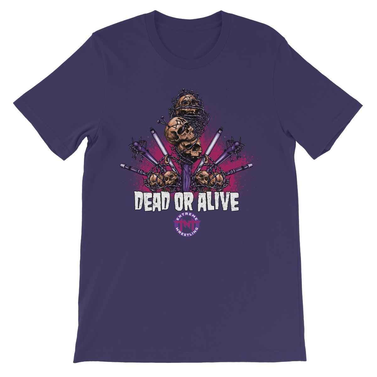 TNT Extreme Wrestling Dead Or Alive Unisex Short Sleeve T-Shirt