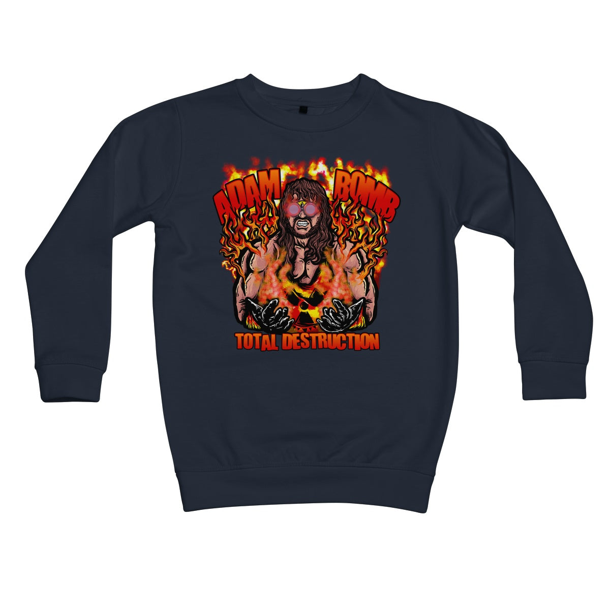 Adam Bomb Flame Bomb Kids Sweatshirt
