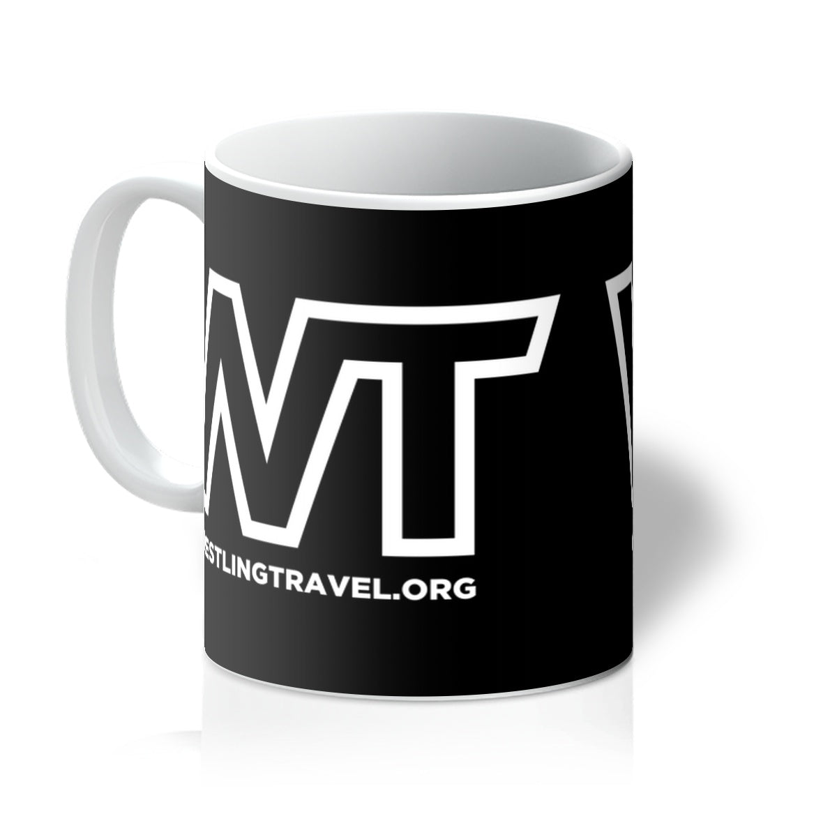 Wrestling Travel Logo Mug