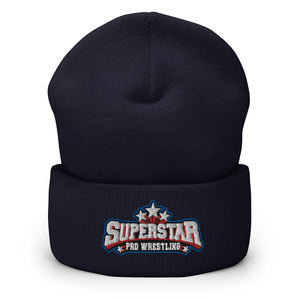 Superstar Pro Wrestling Logo Cuffed Beanie