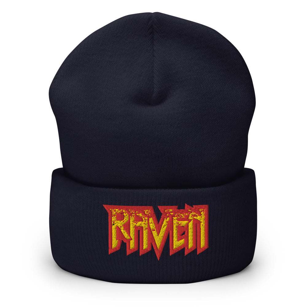 Raven Boy Cuffed Beanie