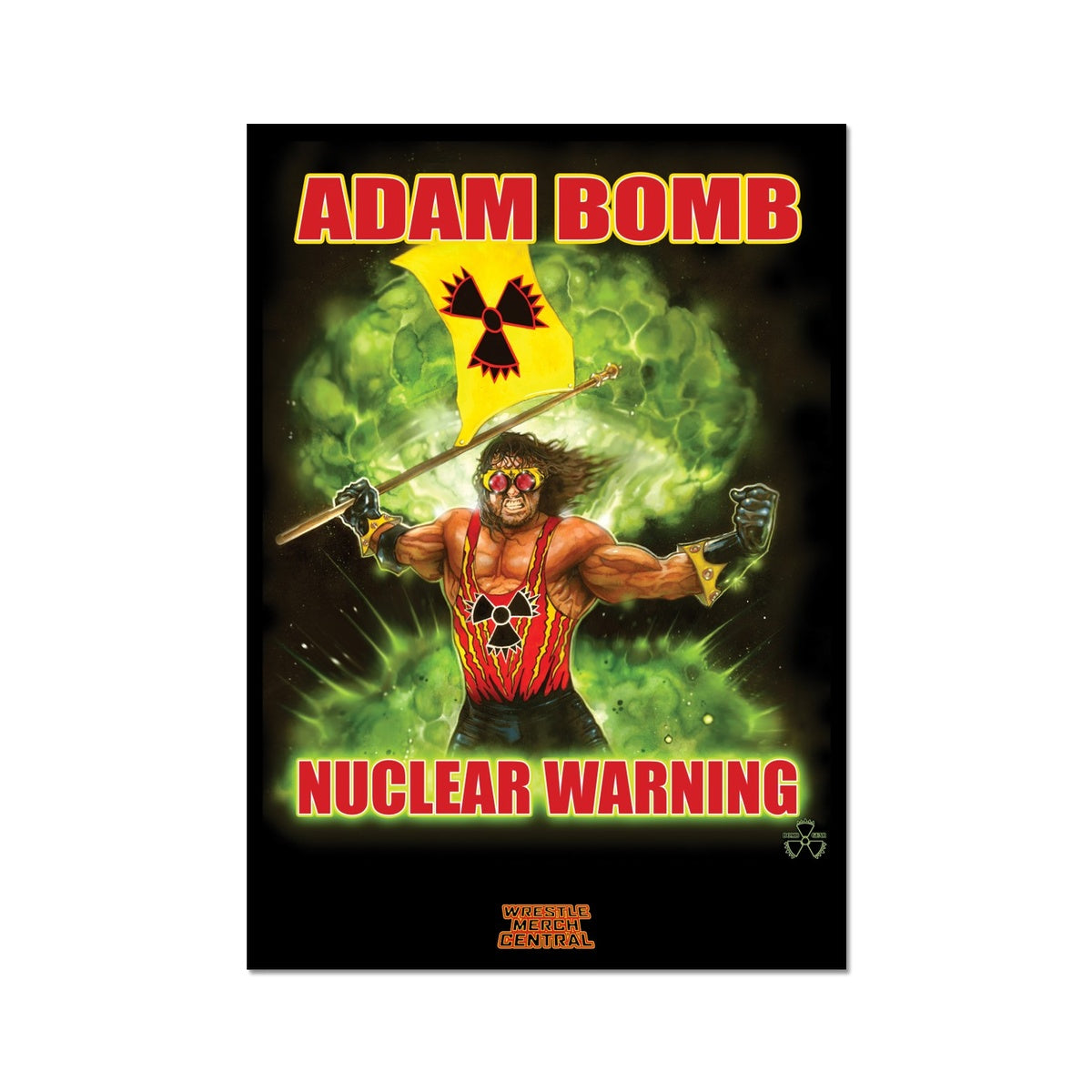 Adam Bomb Nuclear Warning Fine Art Print