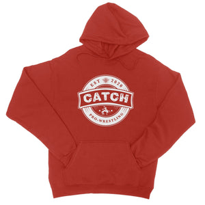 CATCH Pro-Wrestling Logo WHITE College Hoodie