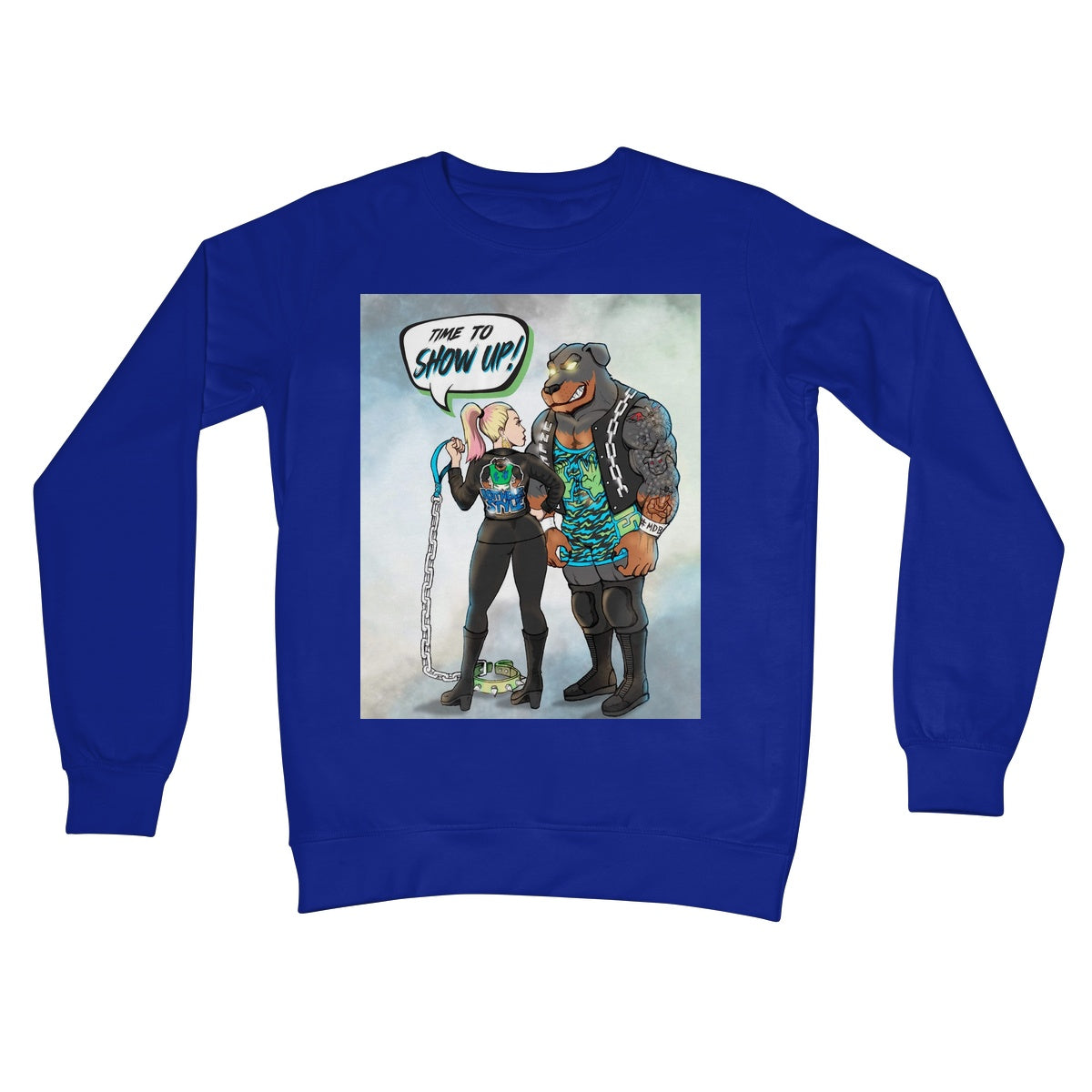 CW Anderson Time to show up Crew Neck Sweatshirt