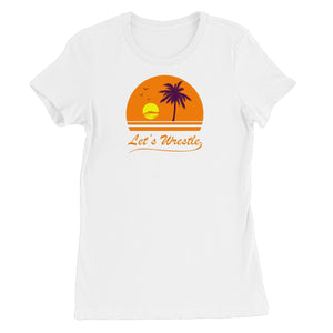 Let's Wrestle Sunset Women's Short Sleeve T-Shirt