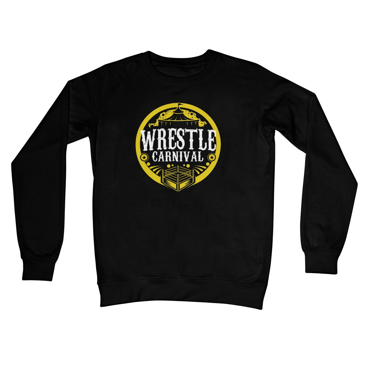 Wrestle Carnival Gold Logo Crew Neck Sweatshirt
