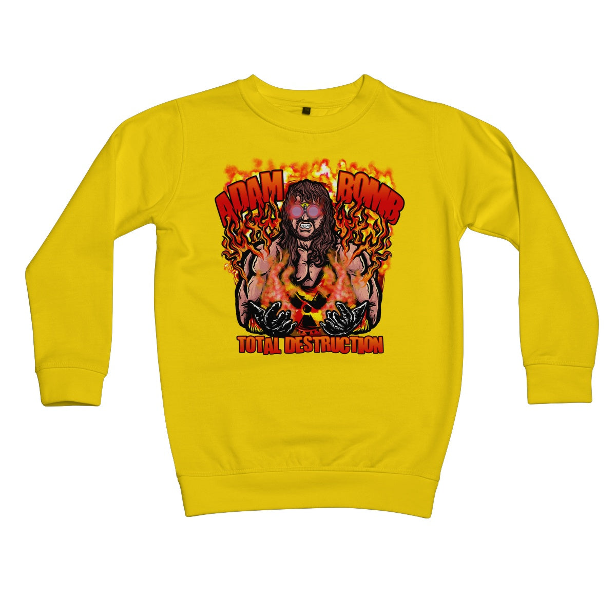 Adam Bomb Flame Bomb Kids Sweatshirt