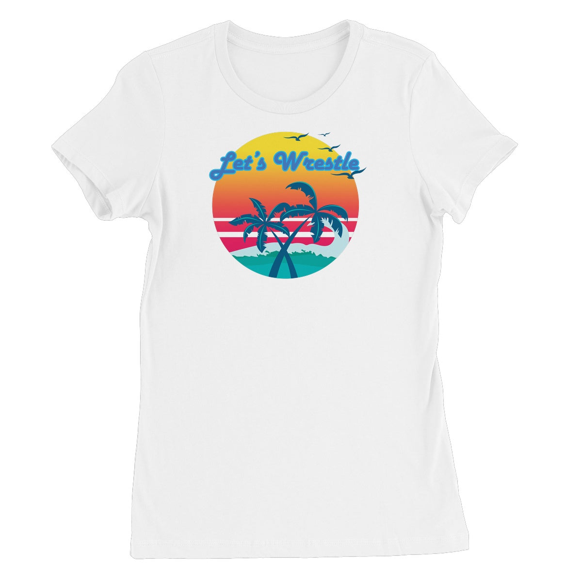 Let's Wrestle Tropical Heat Wave Women's Short Sleeve T-Shirt