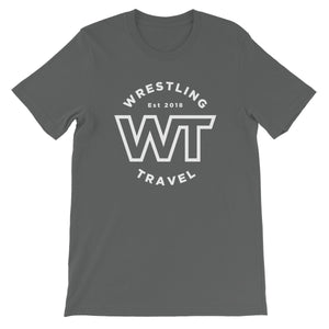 Wrestling Travel Badge Unisex Short Sleeve T-Shirt