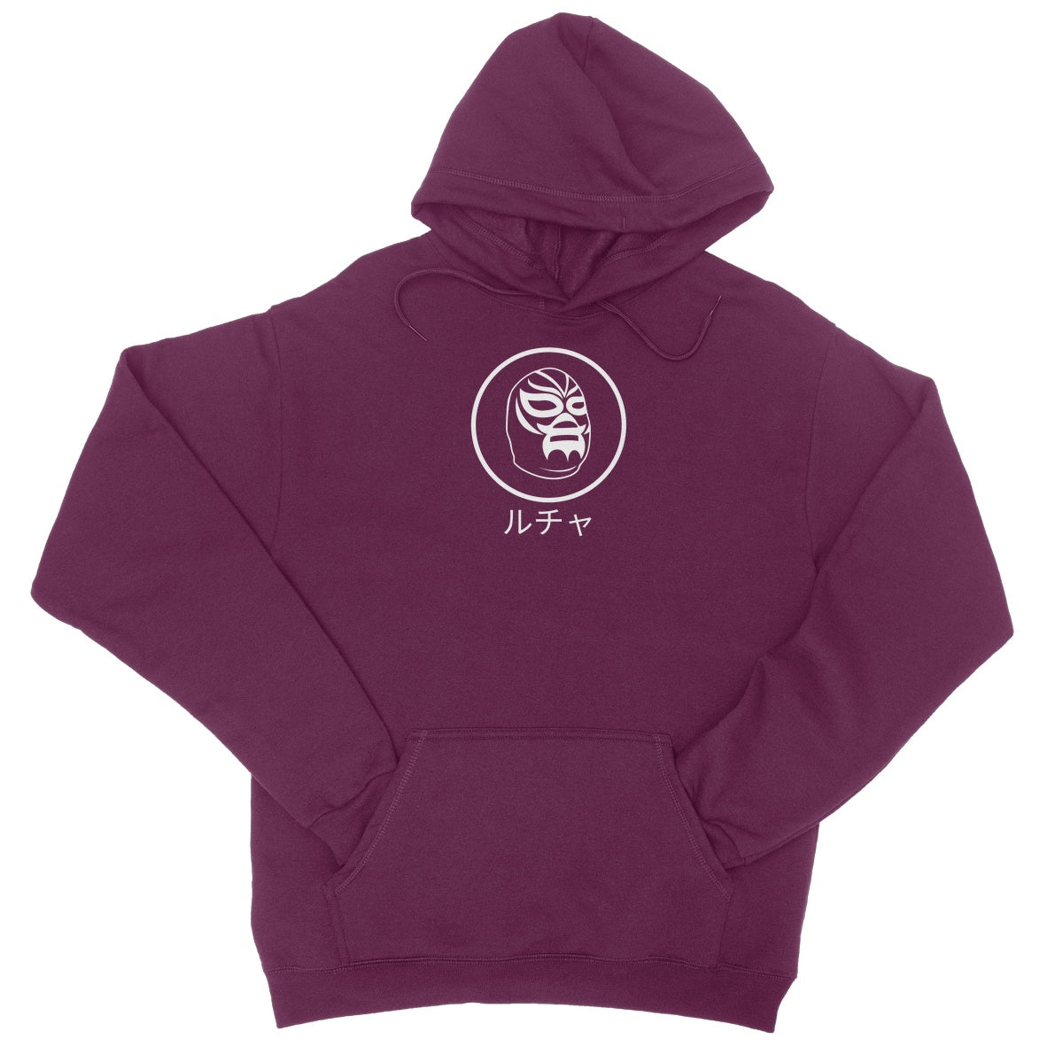 Thirteen | 10  Lucha Mask White College Hoodie