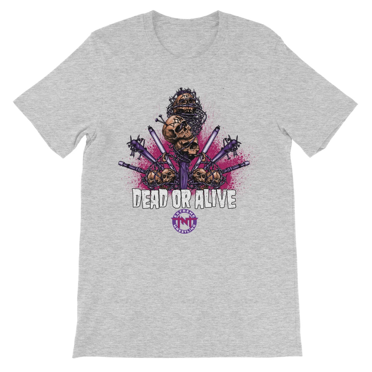 TNT Extreme Wrestling Dead Or Alive Unisex Short Sleeve T-Shirt