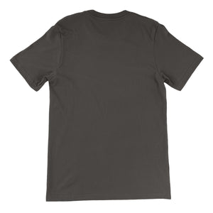 Thirteen | 10 HRDCRE STACKED Logo White Unisex Short Sleeve T-Shirt