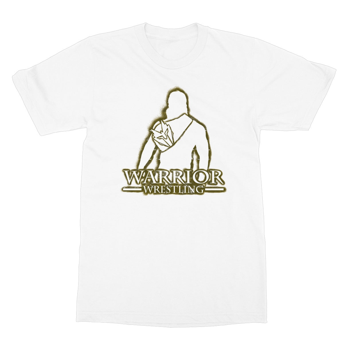 Warrior Wrestling The Champ Silhouette White Softstyle T-Shirt