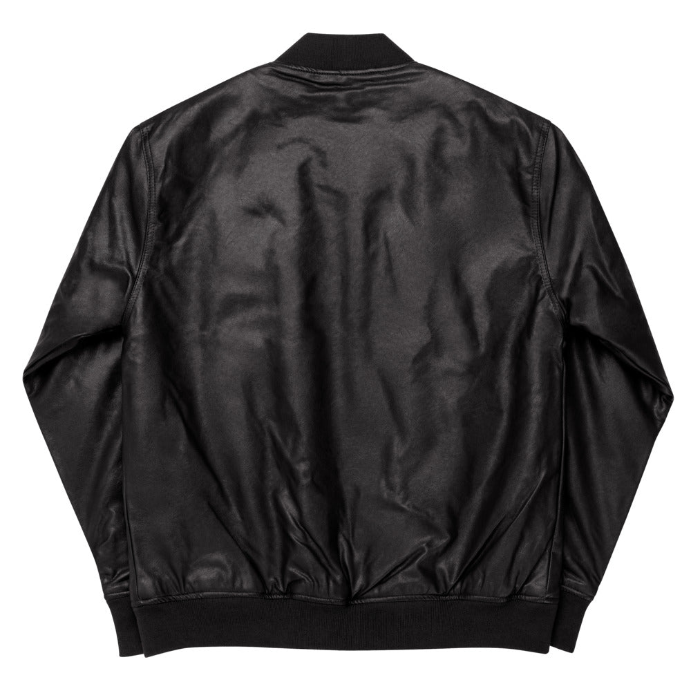 Bulldog Foundation Leather Bomber Jacket