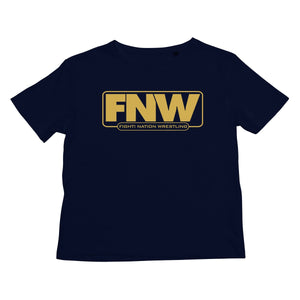 Fight! Nation Wrestling Gold Logo Kids T-Shirt