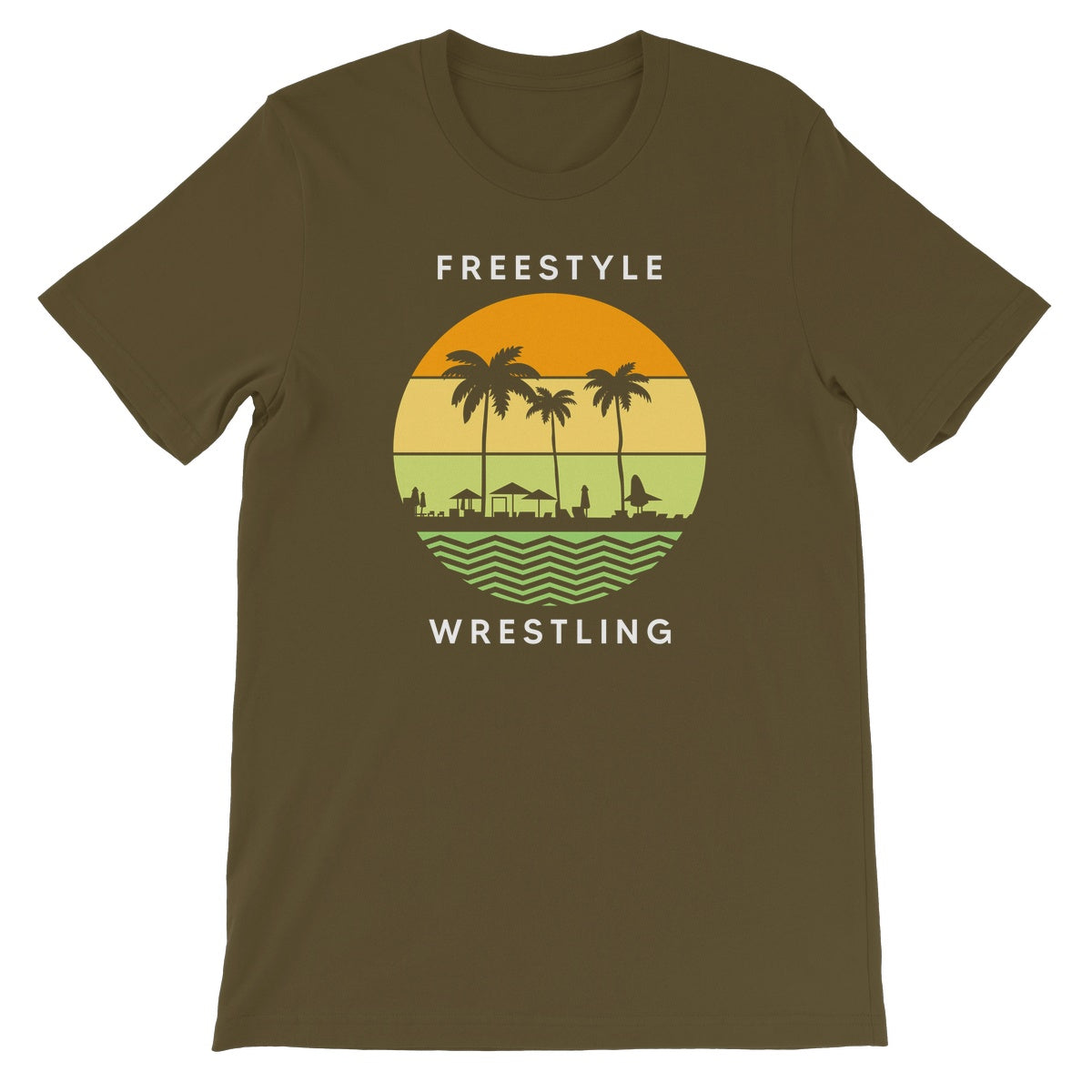 Let's Wrestle Freestyle Wrestling Unisex Short Sleeve T-Shirt