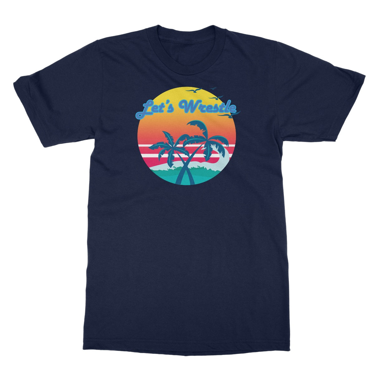 Let's Wrestle Tropical Heat Wave Softstyle T-Shirt